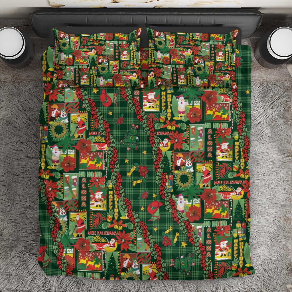 Mele Kalikimaka Pakalana Pikake Lei Bedding Set Hawaiian Rodeo Paniolo Ulaula Palaka LT9 Red - Polynesian Pride