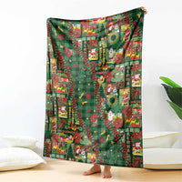 Mele Kalikimaka Pakalana Pikake Lei Blanket Hawaiian Rodeo Paniolo Ulaula Palaka LT9 - Polynesian Pride