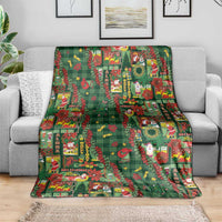 Mele Kalikimaka Pakalana Pikake Lei Blanket Hawaiian Rodeo Paniolo Ulaula Palaka LT9 - Polynesian Pride