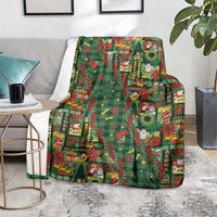 Mele Kalikimaka Pakalana Pikake Lei Blanket Hawaiian Rodeo Paniolo Ulaula Palaka LT9 - Polynesian Pride