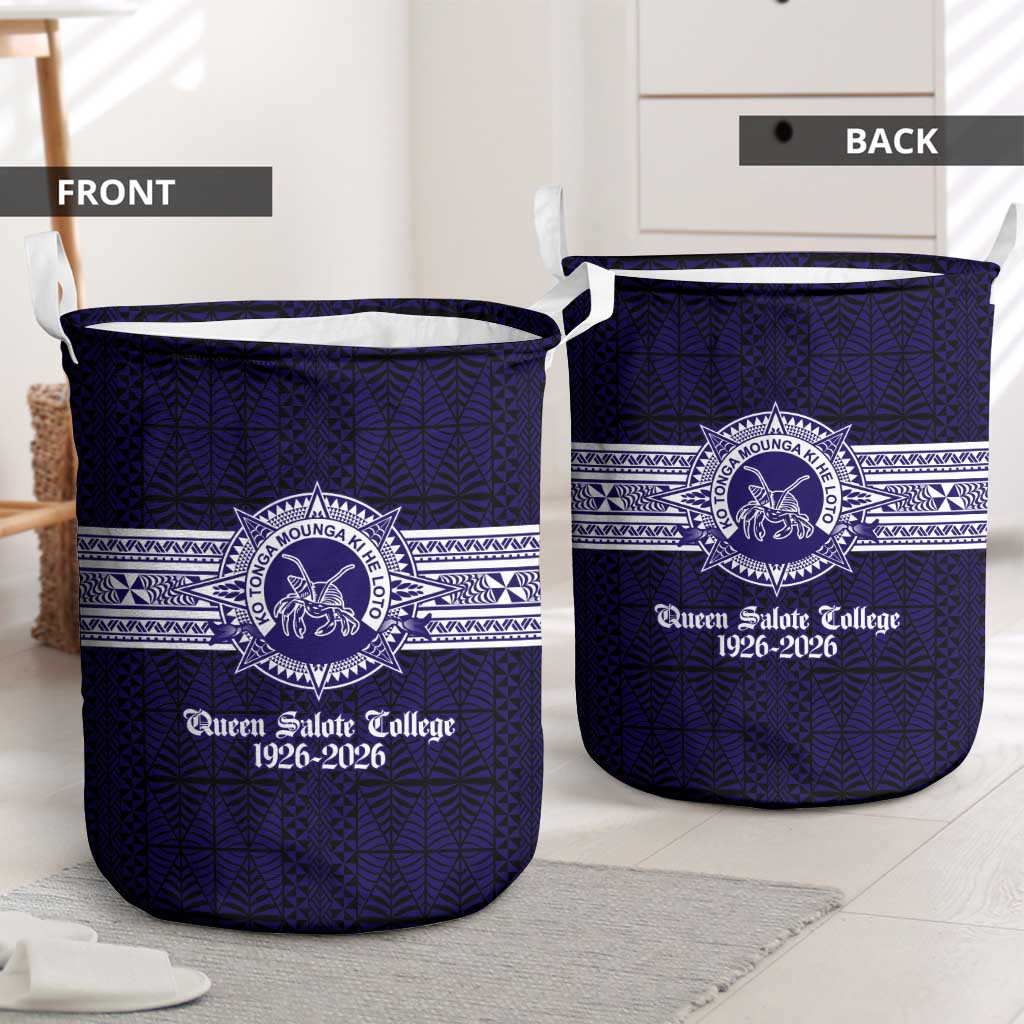 Tonga Queen Salote College 100 years Laundry Basket QSC 1926-2026 Tongan Pattern LT9 - Polynesian Pride