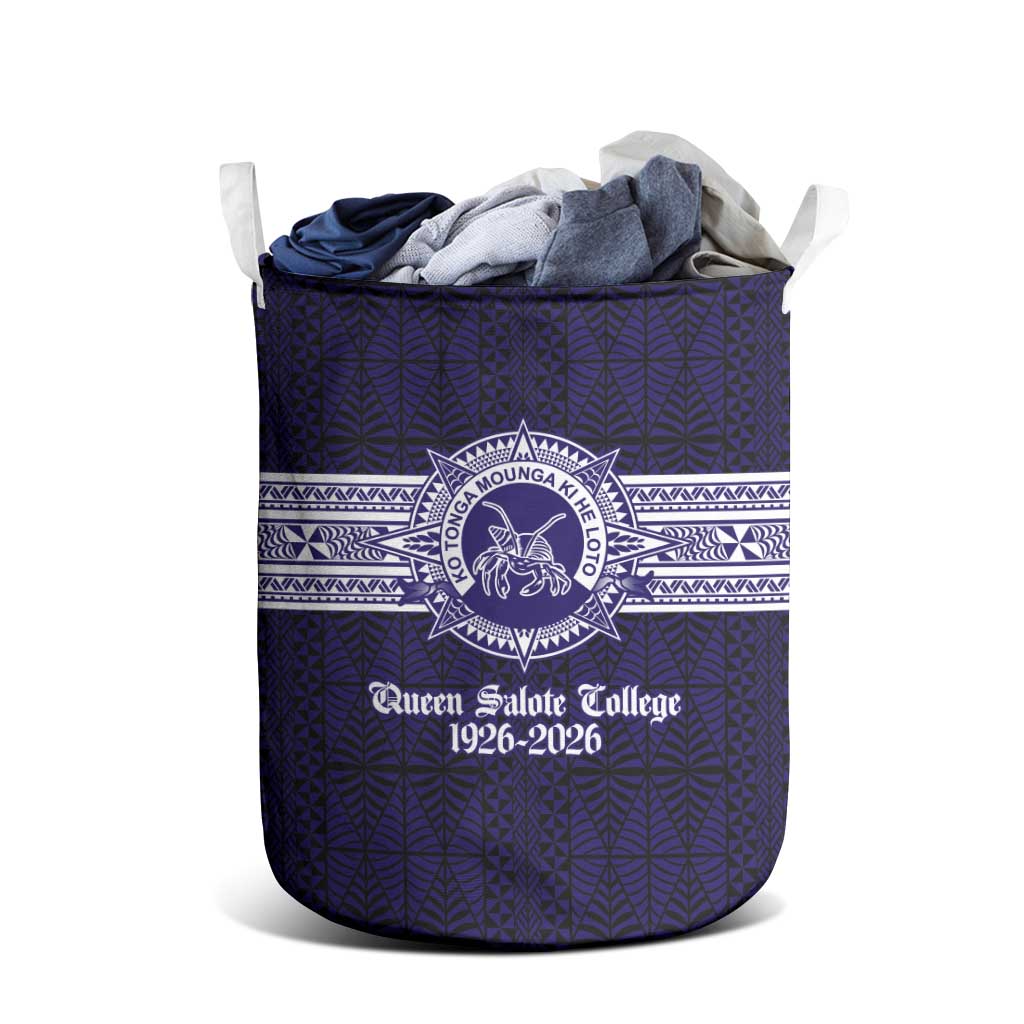 Tonga Queen Salote College 100 years Laundry Basket QSC 1926-2026 Tongan Pattern LT9 - Polynesian Pride
