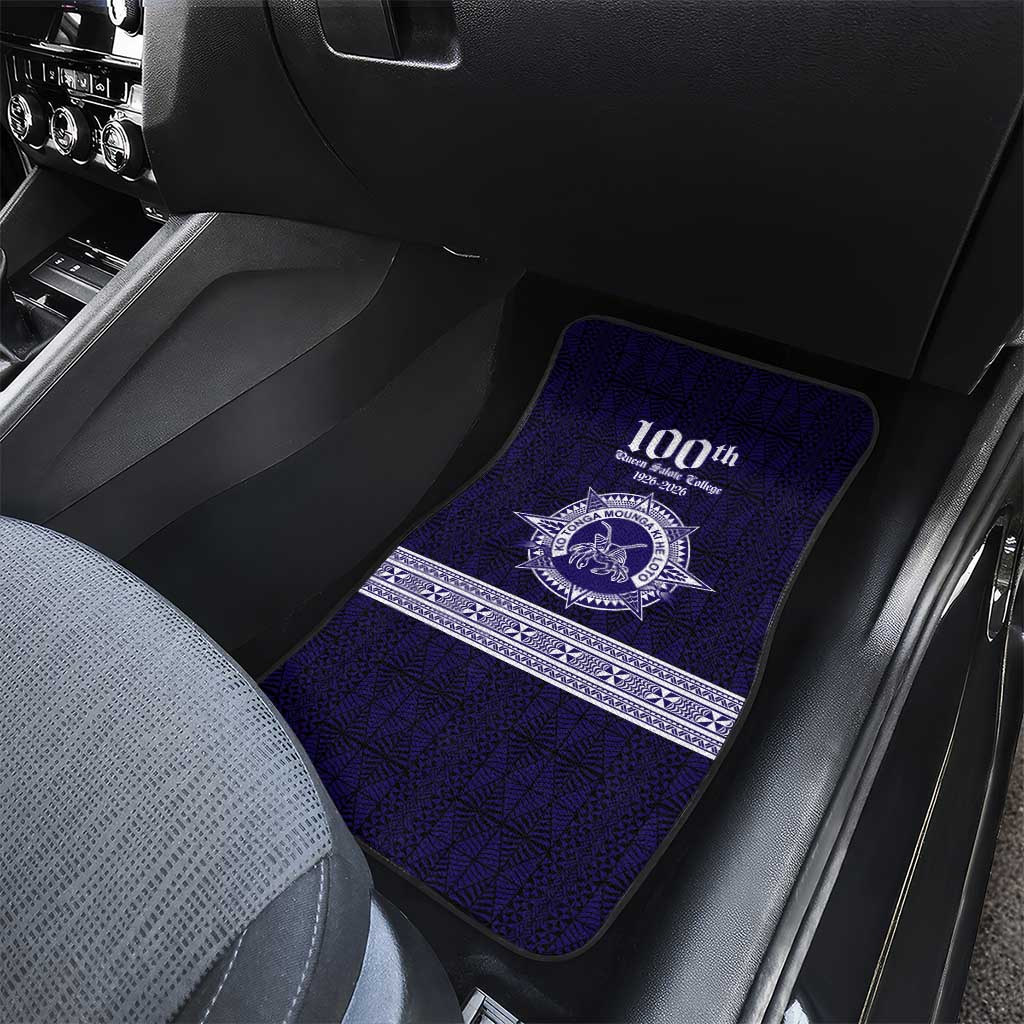Tonga Queen Salote College 100 years Car Mats QSC 1926-2026 Tongan Pattern LT9 - Polynesian Pride