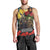 Kangaroo-Kiwi Soldier ANZAC Personalised Men Tank Top Golden Wattle and Pohutukawa Flowers