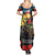 Kangaroo-Kiwi Soldier ANZAC Personalised Summer Maxi Dress Golden Wattle and Pohutukawa Flowers