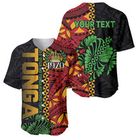 Personalised Tonga Emancipation Day Baseball Jersey Puleanga Fakatui O Since 1970 LT9 - Polynesian Pride