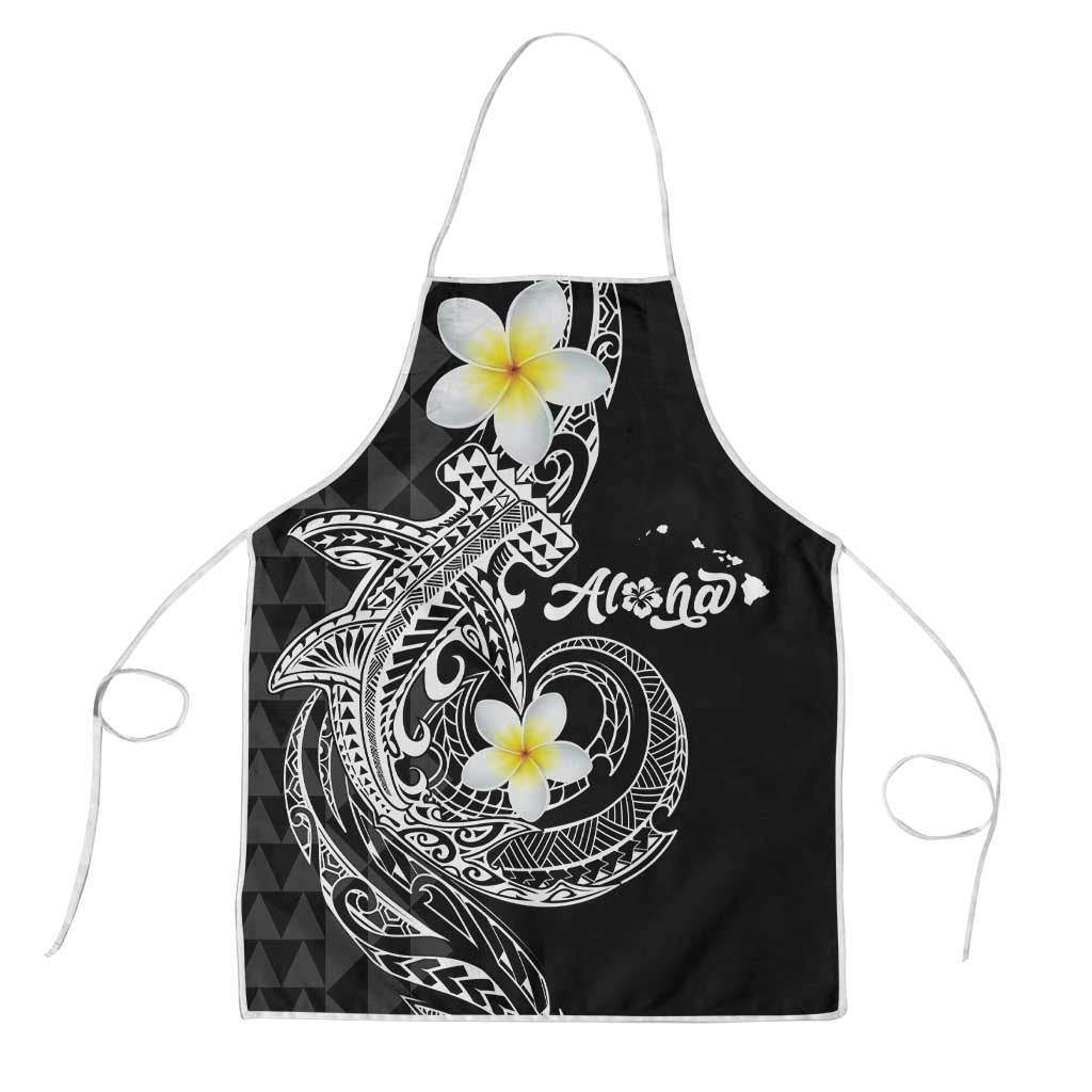 Aloha Hammerhead Shark Apron Black Hawaiian Kakau Tribal Tattoo LT9 Black - Polynesian Pride