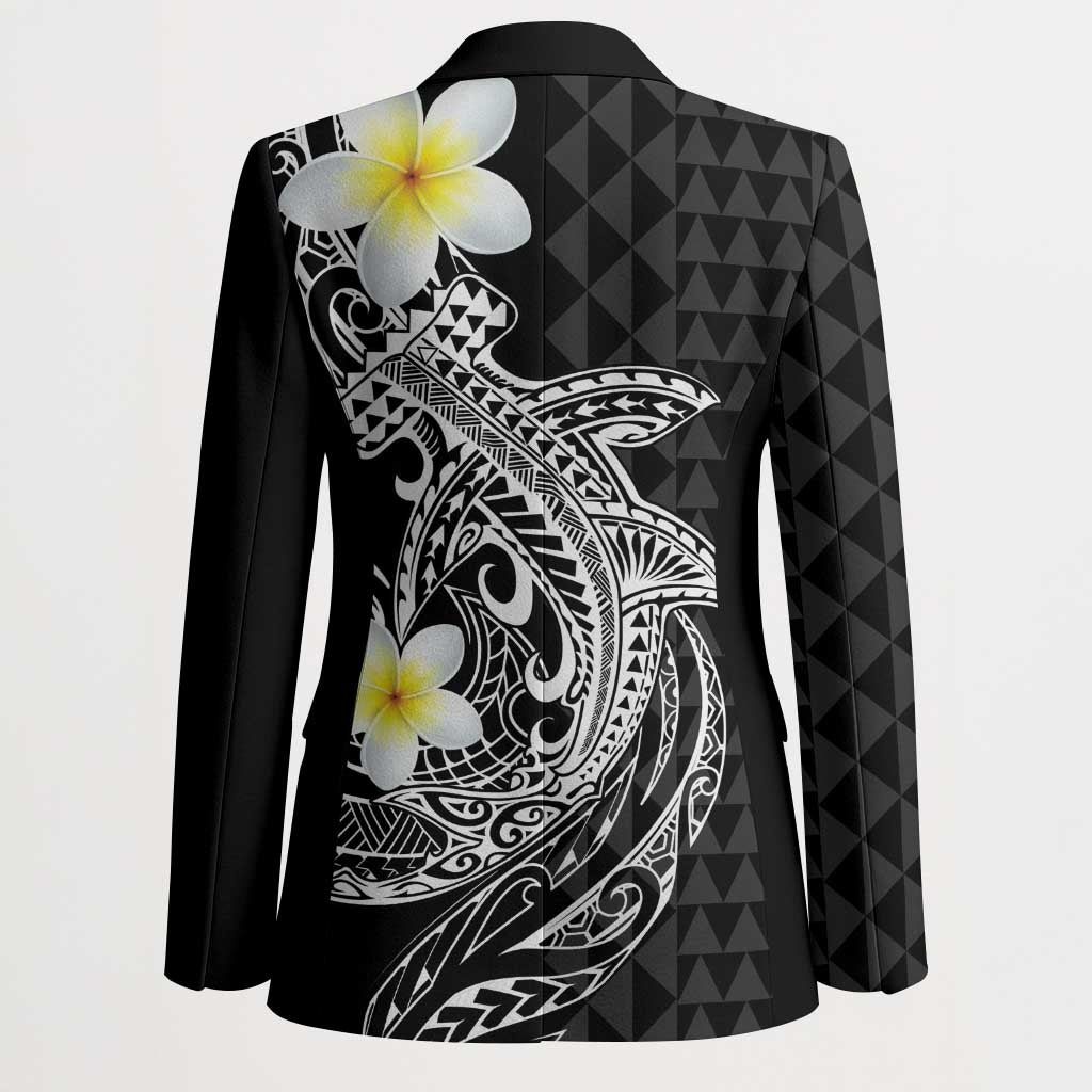 Aloha Hammerhead Shark Blazer Black Hawaiian Kakau Tribal Tattoo LT9 - Polynesian Pride