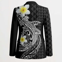 Aloha Hammerhead Shark Blazer Black Hawaiian Kakau Tribal Tattoo LT9 - Polynesian Pride