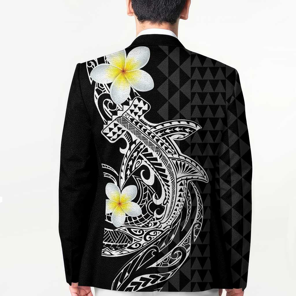 Aloha Hammerhead Shark Blazer Black Hawaiian Kakau Tribal Tattoo LT9 - Polynesian Pride