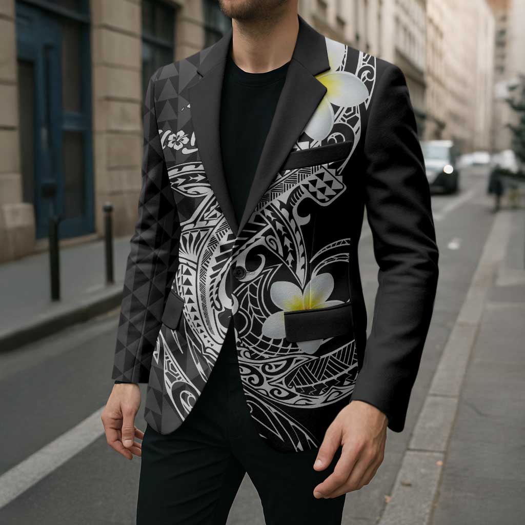 Aloha Hammerhead Shark Blazer Black Hawaiian Kakau Tribal Tattoo LT9 - Polynesian Pride