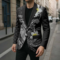 Aloha Hammerhead Shark Blazer Black Hawaiian Kakau Tribal Tattoo LT9 - Polynesian Pride