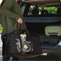 Aloha Hammerhead Shark Travel Bag Black Hawaiian Kakau Tribal Tattoo LT9 - Polynesian Pride