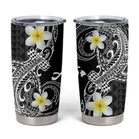 Aloha Hammerhead Shark Tumbler Cup Black Hawaiian Kakau Tribal Tattoo LT9 Black - Polynesian Pride
