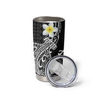 Aloha Hammerhead Shark Tumbler Cup Black Hawaiian Kakau Tribal Tattoo LT9 - Polynesian Pride