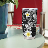 Aloha Hammerhead Shark Tumbler Cup Black Hawaiian Kakau Tribal Tattoo LT9 - Polynesian Pride