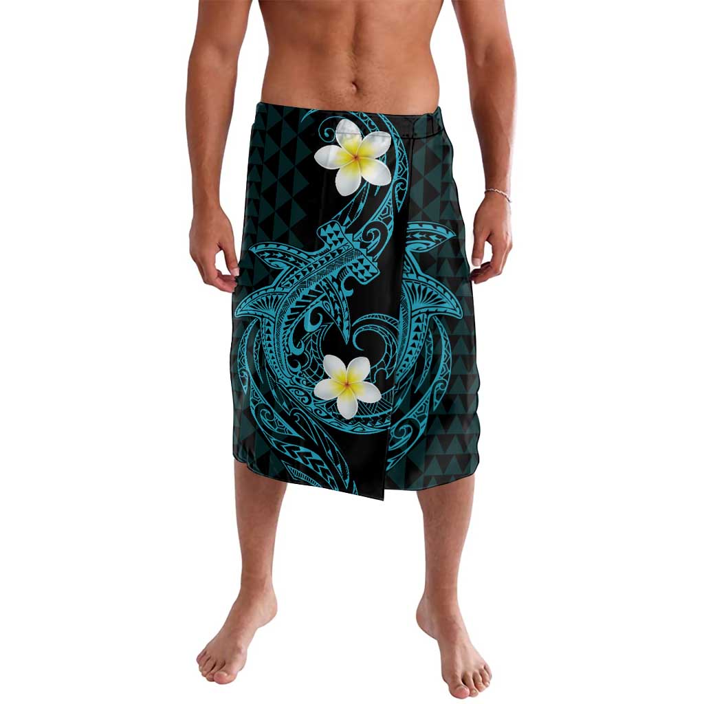 Aloha Hammerhead Shark Lavalava Calypso Hawaiian Kakau Tribal Tattoo LT9 Blue - Polynesian Pride