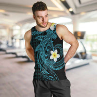 Aloha Hammerhead Shark Men Tank Top Calypso Hawaiian Kakau Tribal Tattoo LT9 Blue - Polynesian Pride