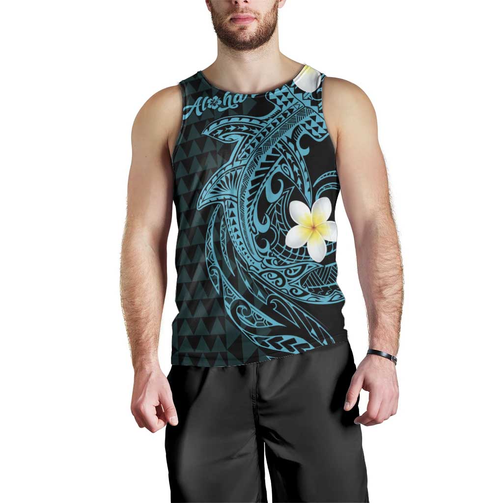 Aloha Hammerhead Shark Men Tank Top Calypso Hawaiian Kakau Tribal Tattoo LT9 - Polynesian Pride