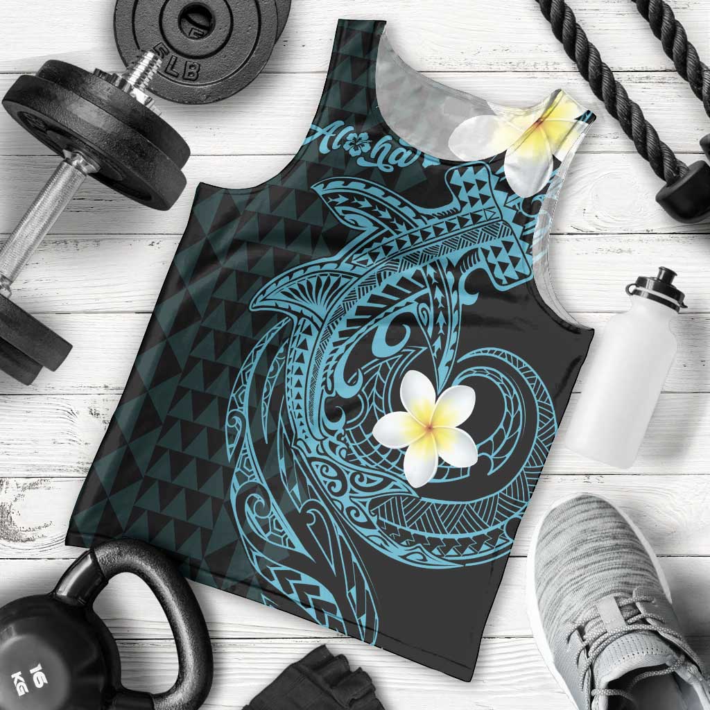 Aloha Hammerhead Shark Men Tank Top Calypso Hawaiian Kakau Tribal Tattoo LT9 - Polynesian Pride