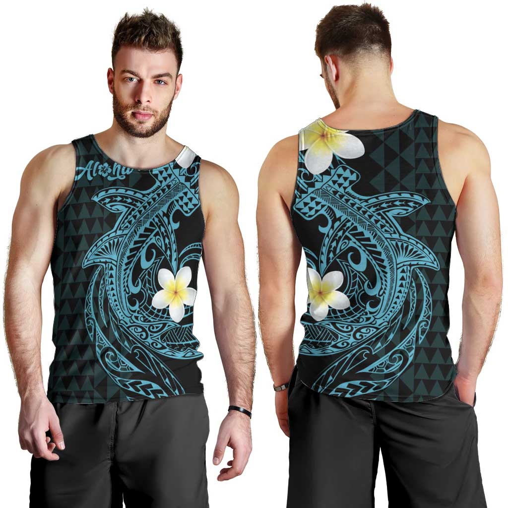 Aloha Hammerhead Shark Men Tank Top Calypso Hawaiian Kakau Tribal Tattoo LT9 - Polynesian Pride