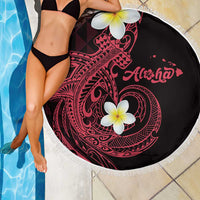 Aloha Hammerhead Shark Beach Blanket Feverish Pink Hawaiian Kakau Tribal Tattoo LT9 - Polynesian Pride
