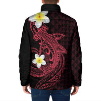 Aloha Hammerhead Shark Padded Jacket Feverish Pink Hawaiian Kakau Tribal Tattoo LT9 - Polynesian Pride