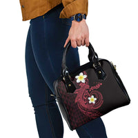 Aloha Hammerhead Shark Shoulder Handbag Feverish Pink Hawaiian Kakau Tribal Tattoo LT9 - Polynesian Pride