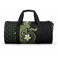 Aloha Hammerhead Shark Duffle Bag Lime Rickey Hawaiian Kakau Tribal Tattoo LT9 One size Lime - Polynesian Pride