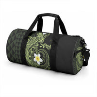 Aloha Hammerhead Shark Duffle Bag Lime Rickey Hawaiian Kakau Tribal Tattoo LT9 - Polynesian Pride
