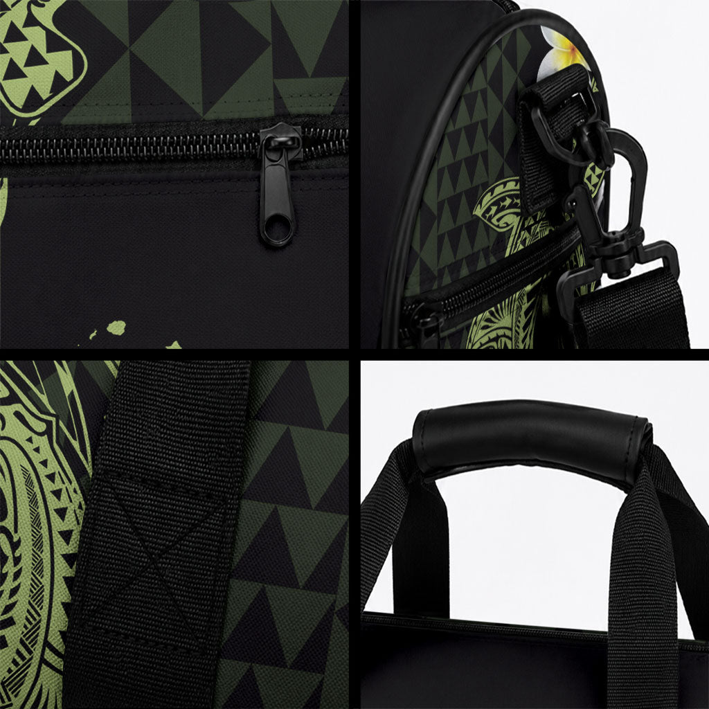 Aloha Hammerhead Shark Duffle Bag Lime Rickey Hawaiian Kakau Tribal Tattoo LT9 - Polynesian Pride