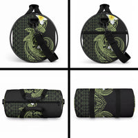 Aloha Hammerhead Shark Duffle Bag Lime Rickey Hawaiian Kakau Tribal Tattoo LT9 - Polynesian Pride