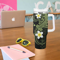 Aloha Hammerhead Shark Tumbler With Handle Lime Rickey Hawaiian Kakau Tribal Tattoo LT9 - Polynesian Pride