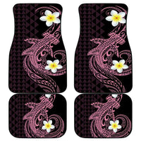 Aloha Hammerhead Shark Car Mats Vivacious Pink Hawaiian Kakau Tribal Tattoo LT9 - Polynesian Pride