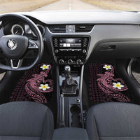 Aloha Hammerhead Shark Car Mats Vivacious Pink Hawaiian Kakau Tribal Tattoo LT9 Set 2pcs - Front Pink - Polynesian Pride
