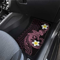 Aloha Hammerhead Shark Car Mats Vivacious Pink Hawaiian Kakau Tribal Tattoo LT9 - Polynesian Pride