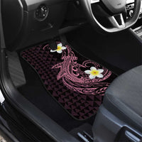 Aloha Hammerhead Shark Car Mats Vivacious Pink Hawaiian Kakau Tribal Tattoo LT9 - Polynesian Pride