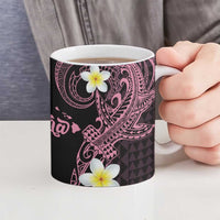 Aloha Hammerhead Shark Ceramic Mug Vivacious Pink Hawaiian Kakau Tribal Tattoo LT9 - Polynesian Pride