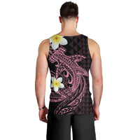 Aloha Hammerhead Shark Men Tank Top Vivacious Pink Hawaiian Kakau Tribal Tattoo LT9 - Polynesian Pride