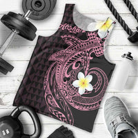 Aloha Hammerhead Shark Men Tank Top Vivacious Pink Hawaiian Kakau Tribal Tattoo LT9 - Polynesian Pride