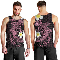 Aloha Hammerhead Shark Men Tank Top Vivacious Pink Hawaiian Kakau Tribal Tattoo LT9 - Polynesian Pride