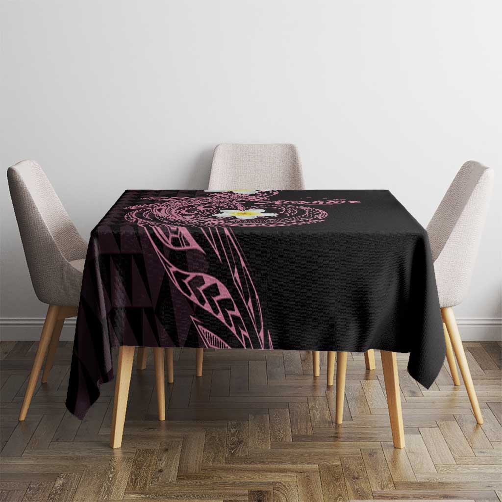 Aloha Hammerhead Shark Tablecloth Vivacious Pink Hawaiian Kakau Tribal Tattoo LT9 - Polynesian Pride