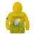 The Kuki's Cook Islands Rugby Kid Hoodie Be Unique Vibe Yellow LT9 Zip Hoodie Yellow - Polynesian Pride