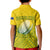 The Kuki's Cook Islands Rugby Kid Polo Shirt Be Unique Vibe Yellow LT9 - Polynesian Pride