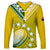 The Kuki's Cook Islands Rugby Long Sleeve Shirt Be Unique Vibe Yellow LT9 Unisex Yellow - Polynesian Pride