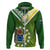 The Kukis Cook Islands Rugby Hoodie Be Unique Vibe Green LT9 - Polynesian Pride