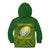 The Kuki's Cook Islands Rugby Kid Hoodie Be Unique Vibe Green LT9 Zip Hoodie Green - Polynesian Pride