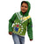 The Kuki's Cook Islands Rugby Kid Hoodie Be Unique Vibe Green LT9 - Polynesian Pride