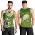 The Kuki's Cook Islands Rugby Men Tank Top Be Unique Vibe Green LT9 - Polynesian Pride