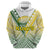 (Custom Text and Number) The Kukis Cook Islands Rugby Hoodie Be Unique Vibe White LT9 Zip Hoodie White - Polynesian Pride